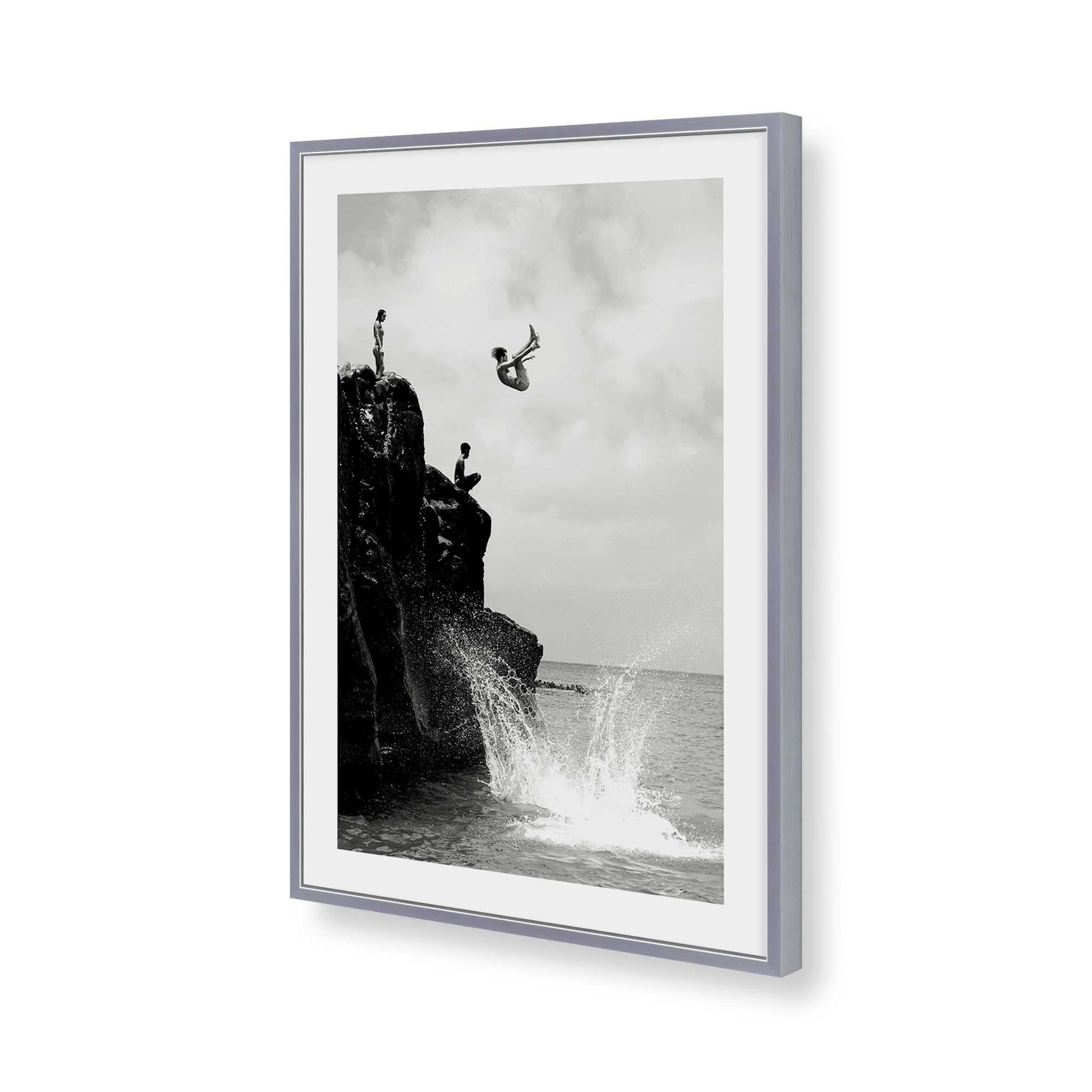 [Color:Polished Chrome], Picture of art in a Polished Chrome frame of the corner