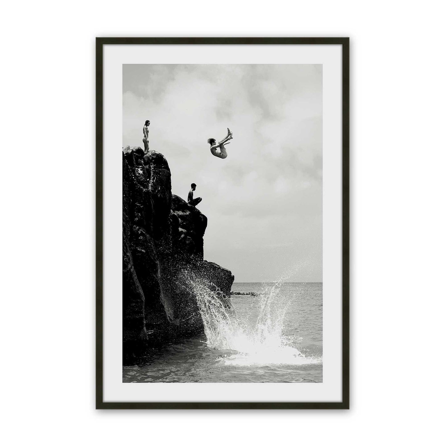 [Color:Satin Black], Picture of art in a Satin Black frame