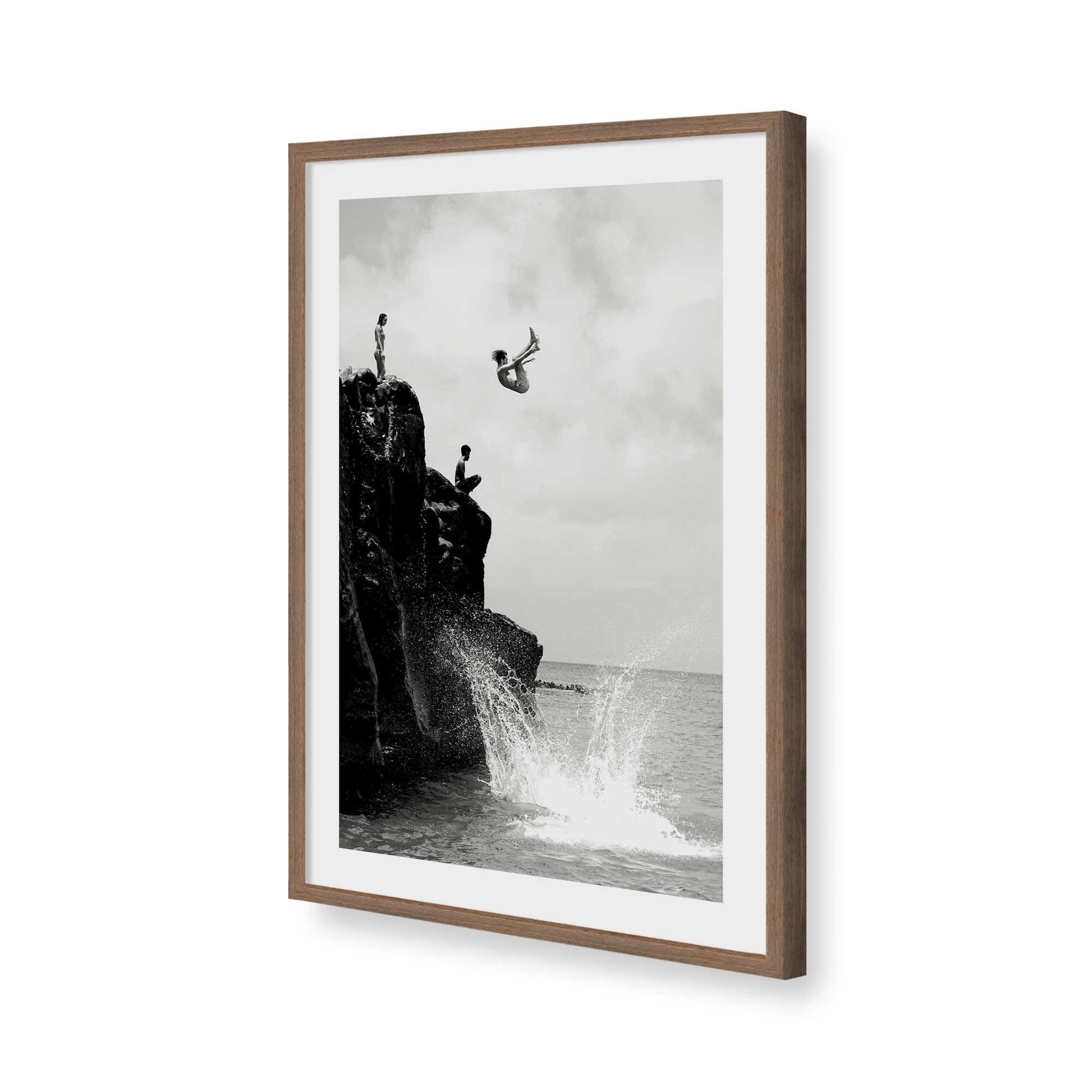 [Color:Walnut], Picture of art in a Walnut frame of the corner