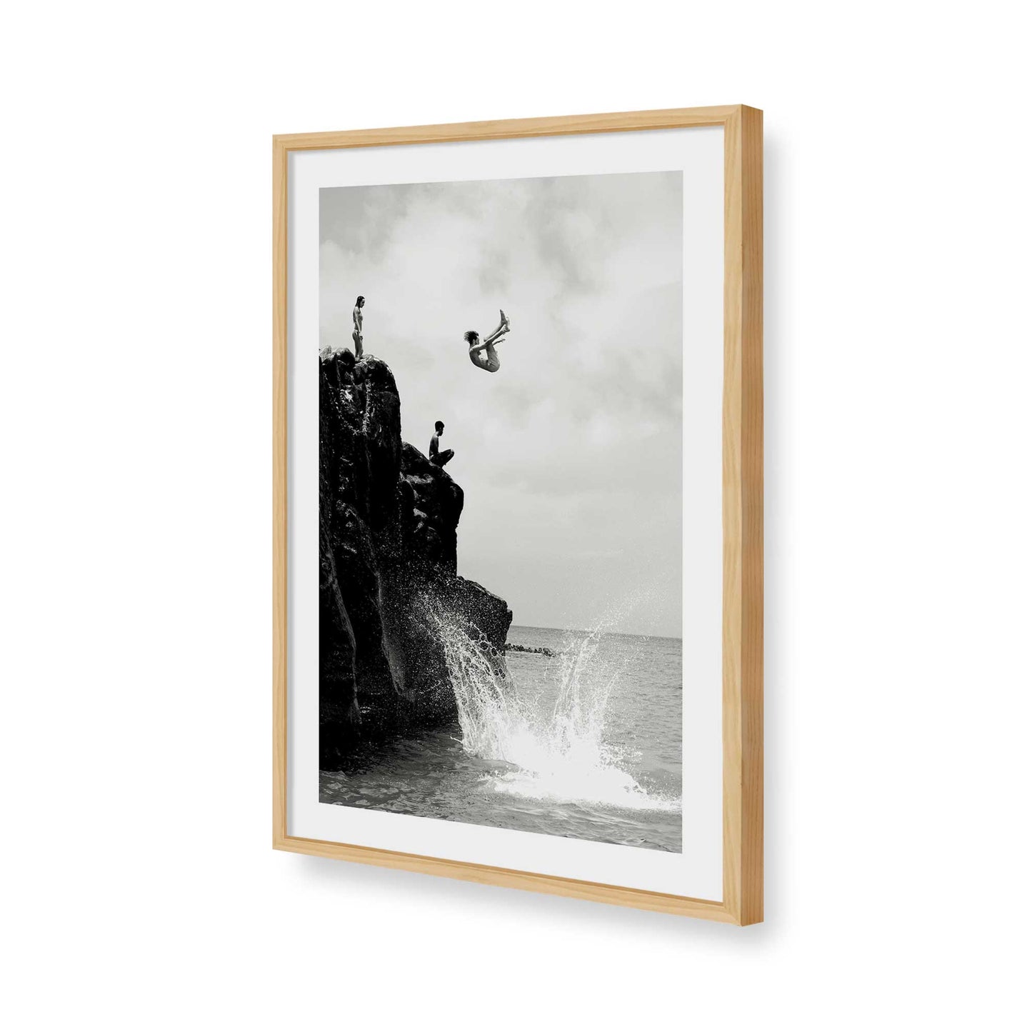 [Color:American Maple], Picture of art in a American Maple frame of the corner