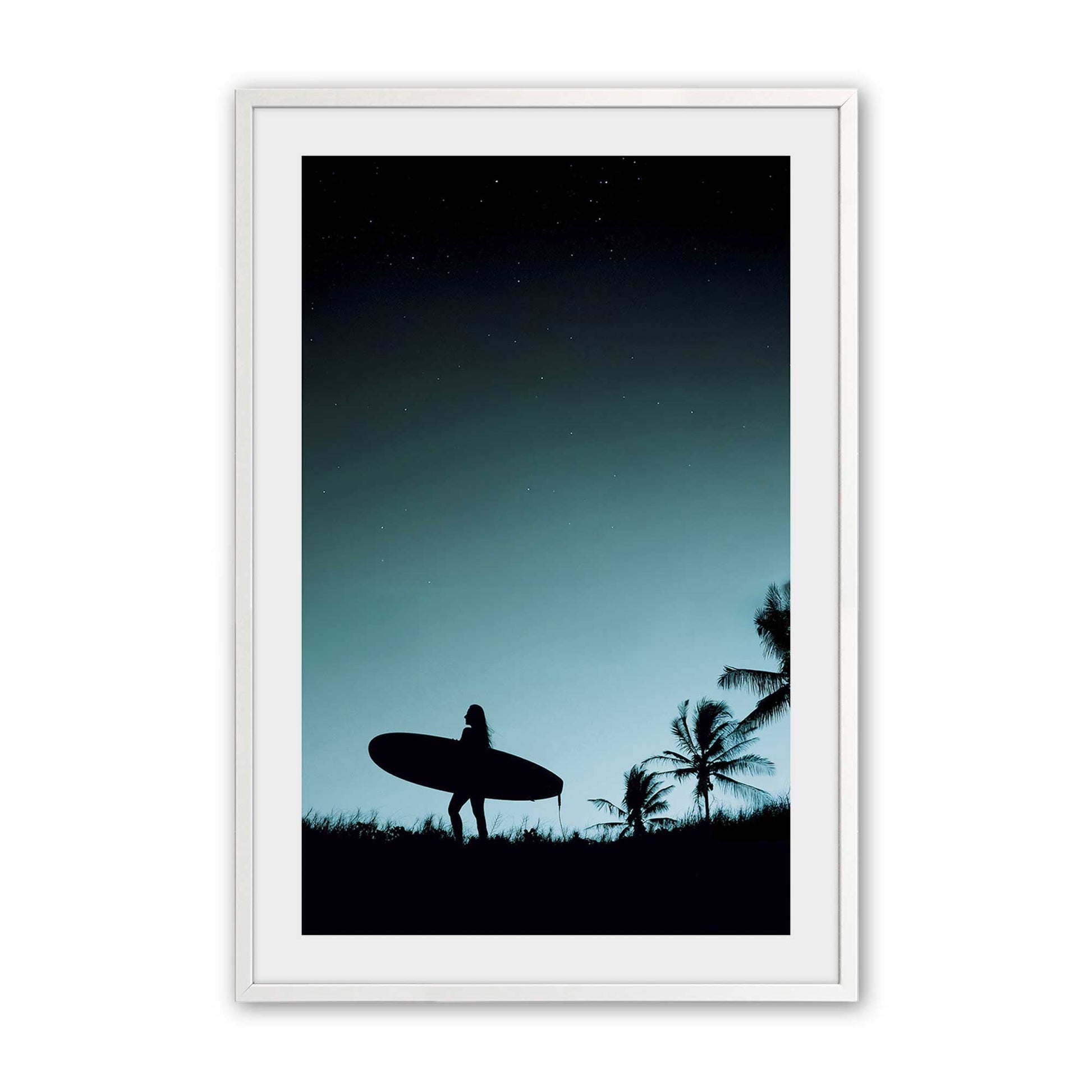 [Color:Opaque White], Picture of art in a Opaque White frame