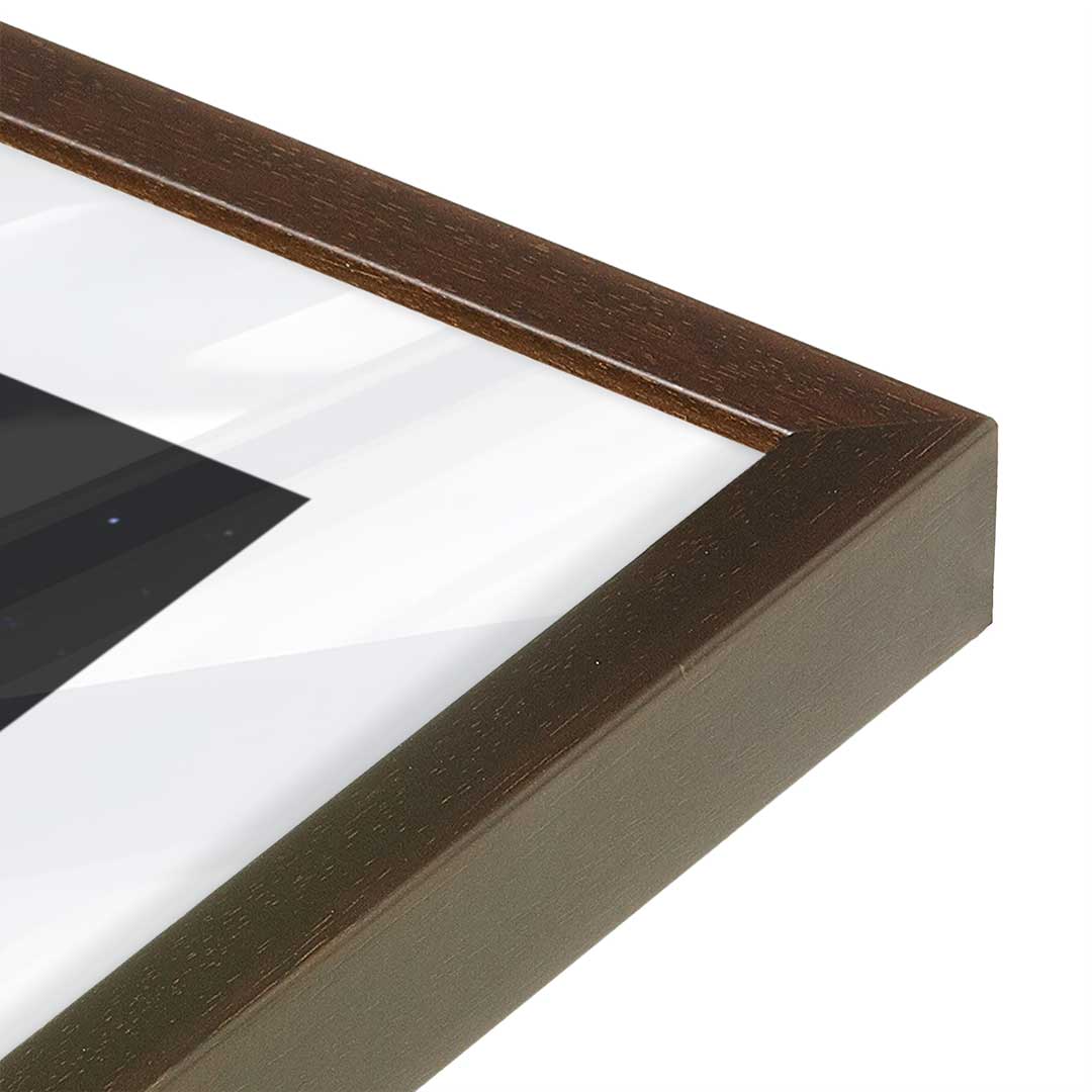 [Color:Belvinder Brown], Picture of art in a Belvinder Brown frame at an angle