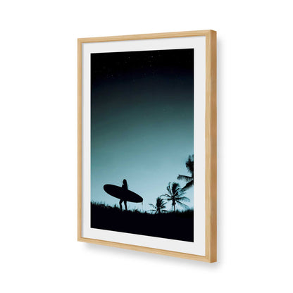 [Color:American Maple], Picture of art in a American Maple frame of the corner