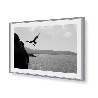 [Color:Polished Chrome], Picture of art in a Polished Chrome frame of the corner