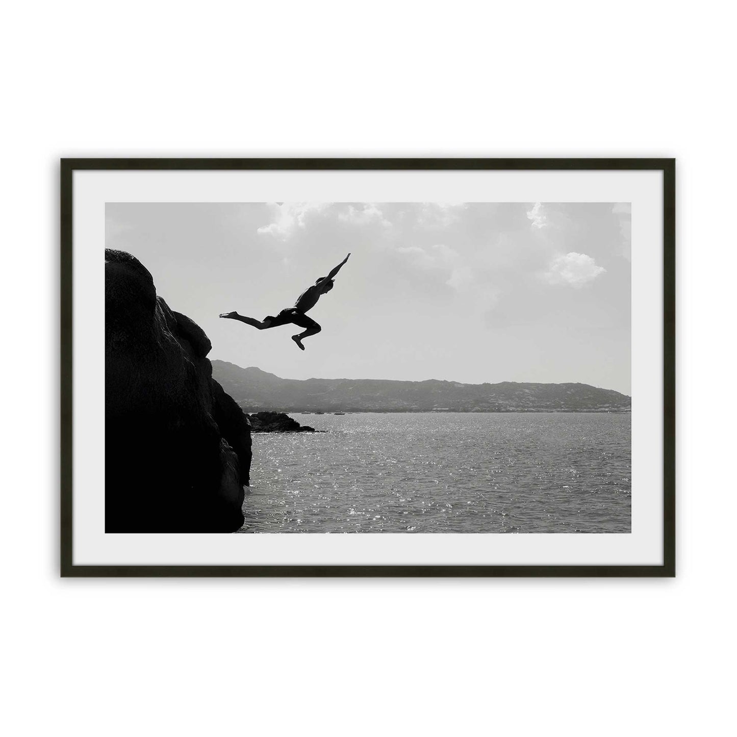 [Color:Satin Black], Picture of art in a Satin Black frame