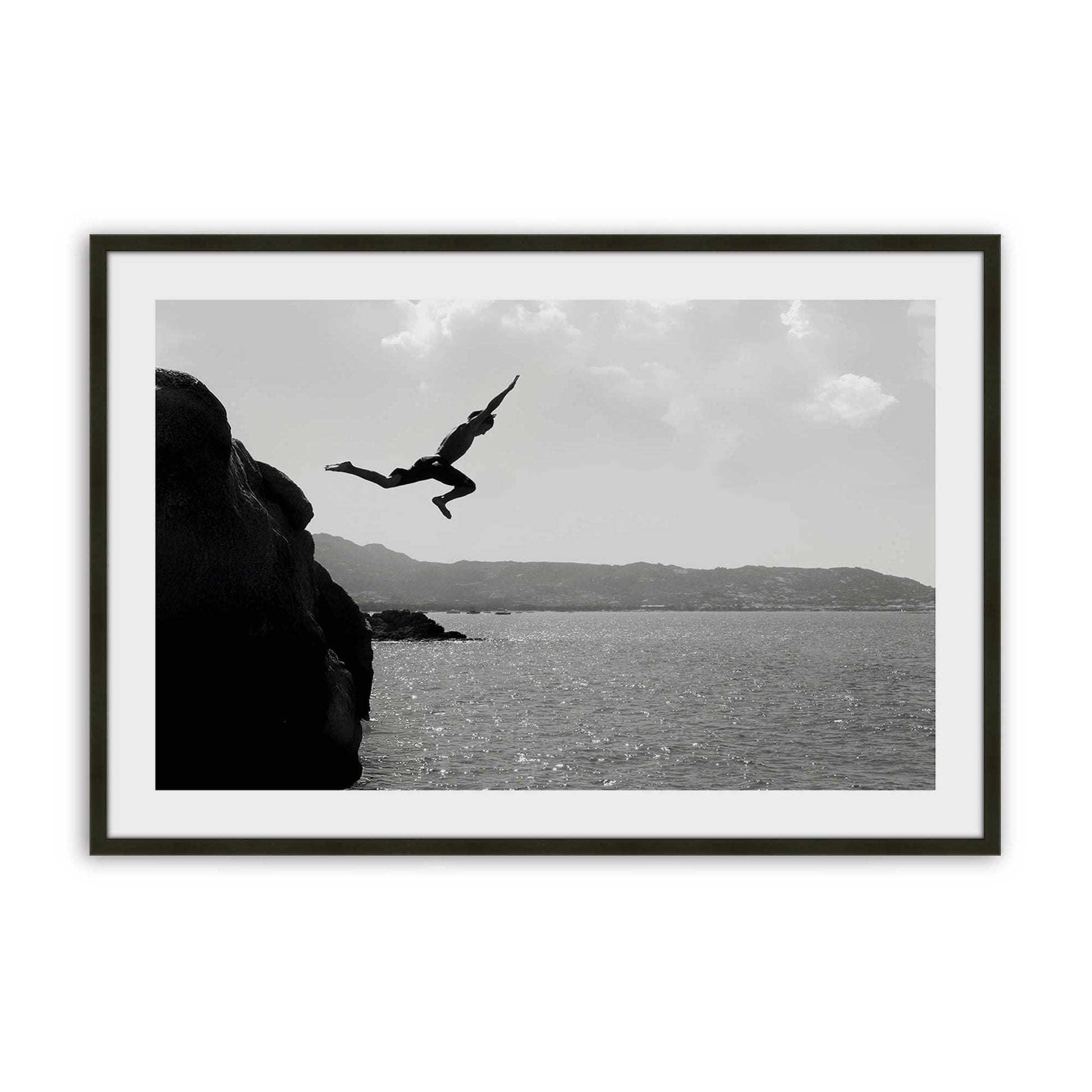 [Color:Satin Black], Picture of art in a Satin Black frame