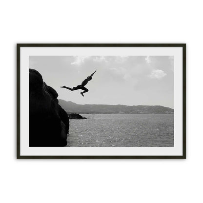 [Color:Satin Black], Picture of art in a Satin Black frame