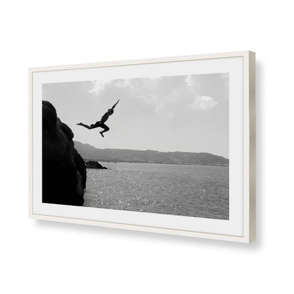 [Color:Opaque White], Picture of art in a Opaque White frame of the corner