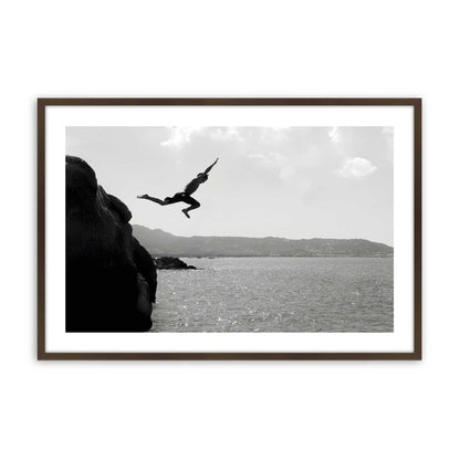 [Color:Brown], Picture of art in a Brown frame
