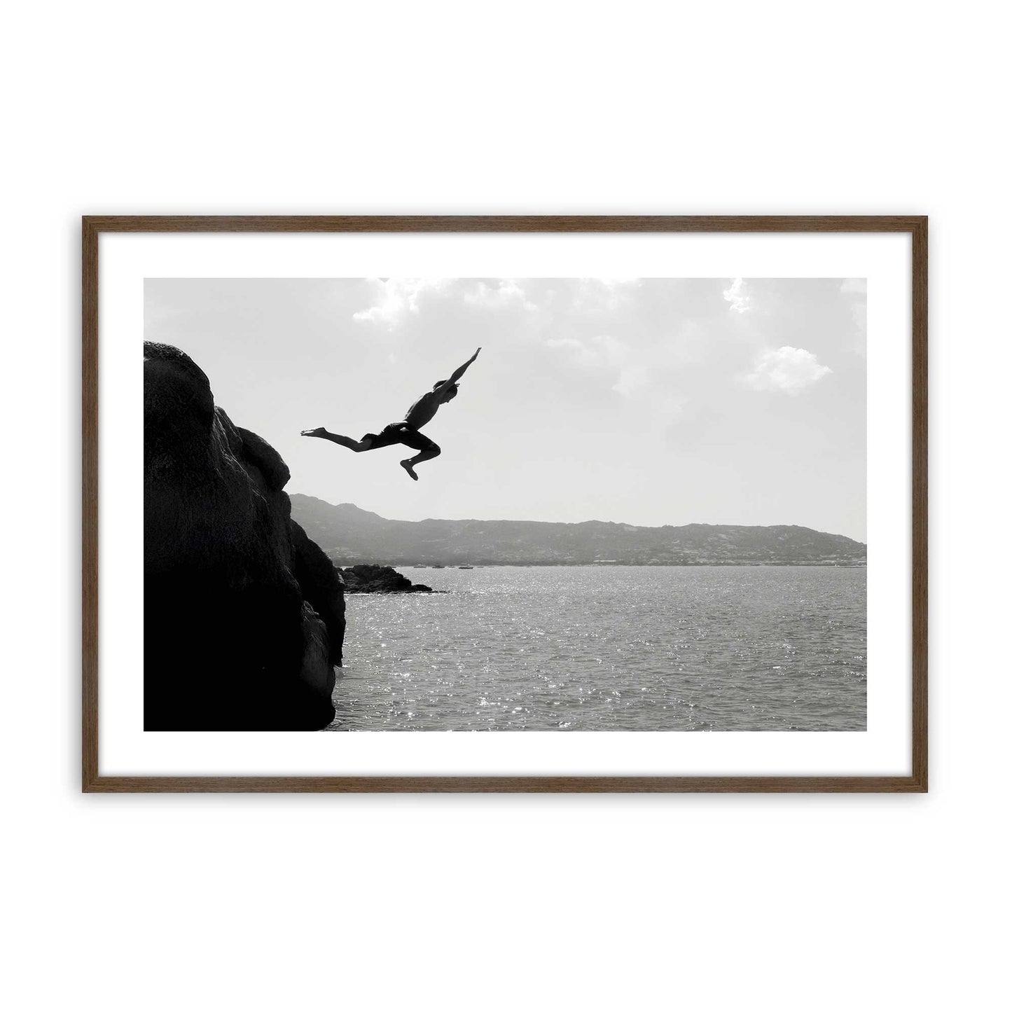 [Color:Walnut], Picture of art in a Walnut frame