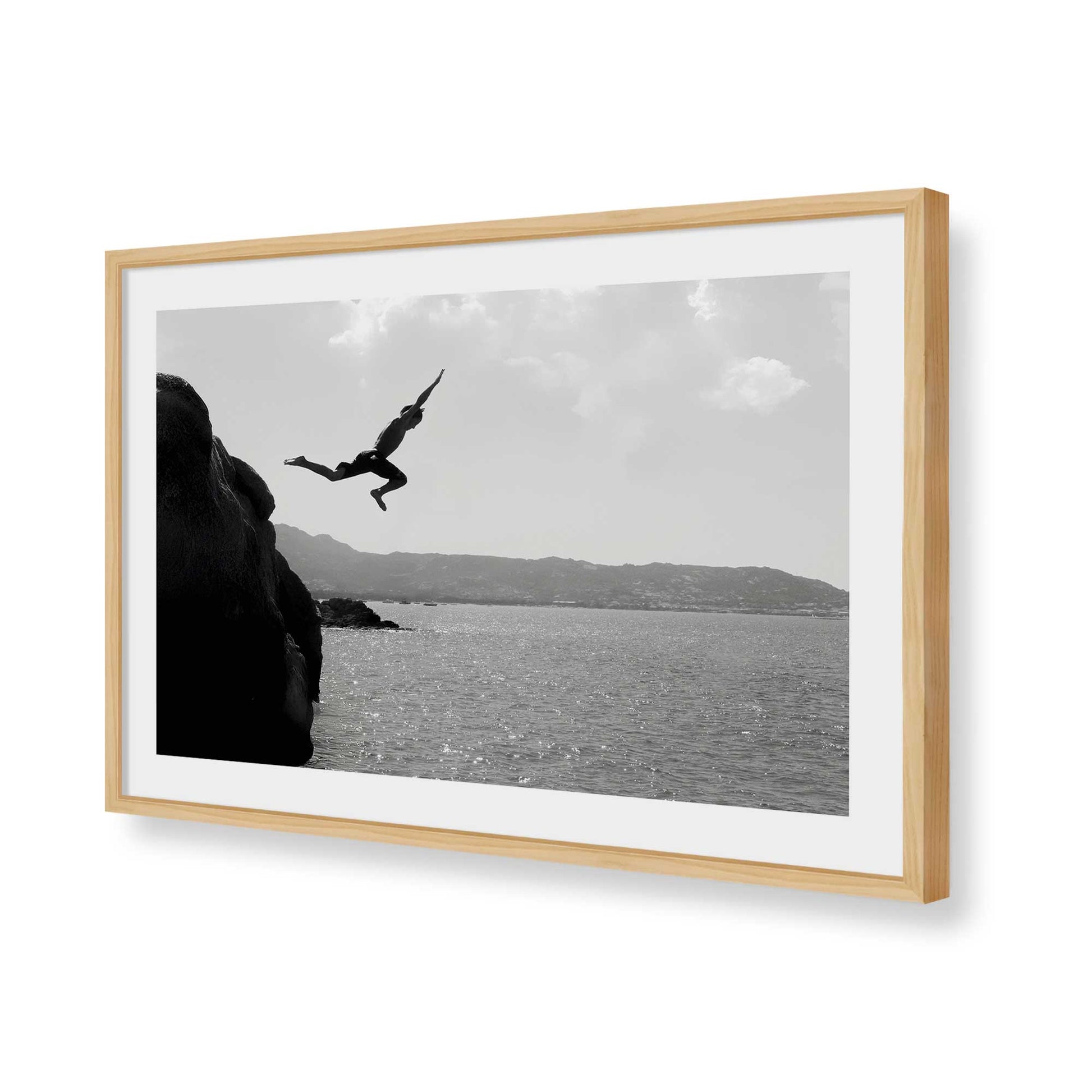 [Color:American Maple], Picture of art in a American Maple frame of the corner