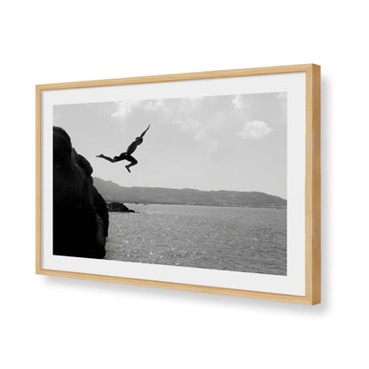 [Color:American Maple], Picture of art in a American Maple frame of the corner