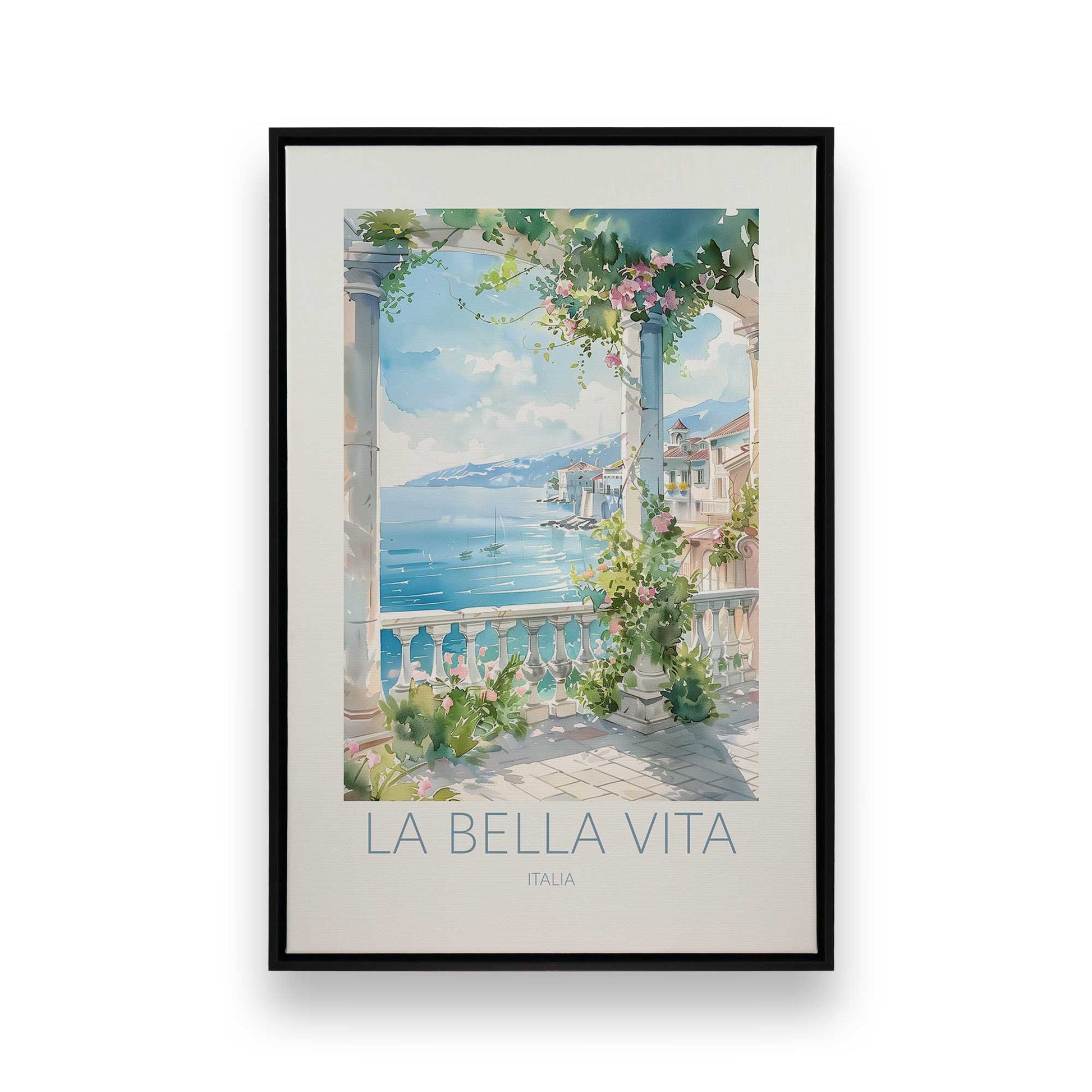 [Color:Satin Black], Picture of art in a Satin Black frame