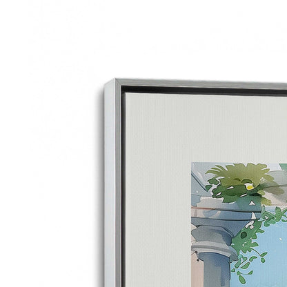 [Color:Polished Chrome], Picture of art in a Polished Chrome frame at an angle