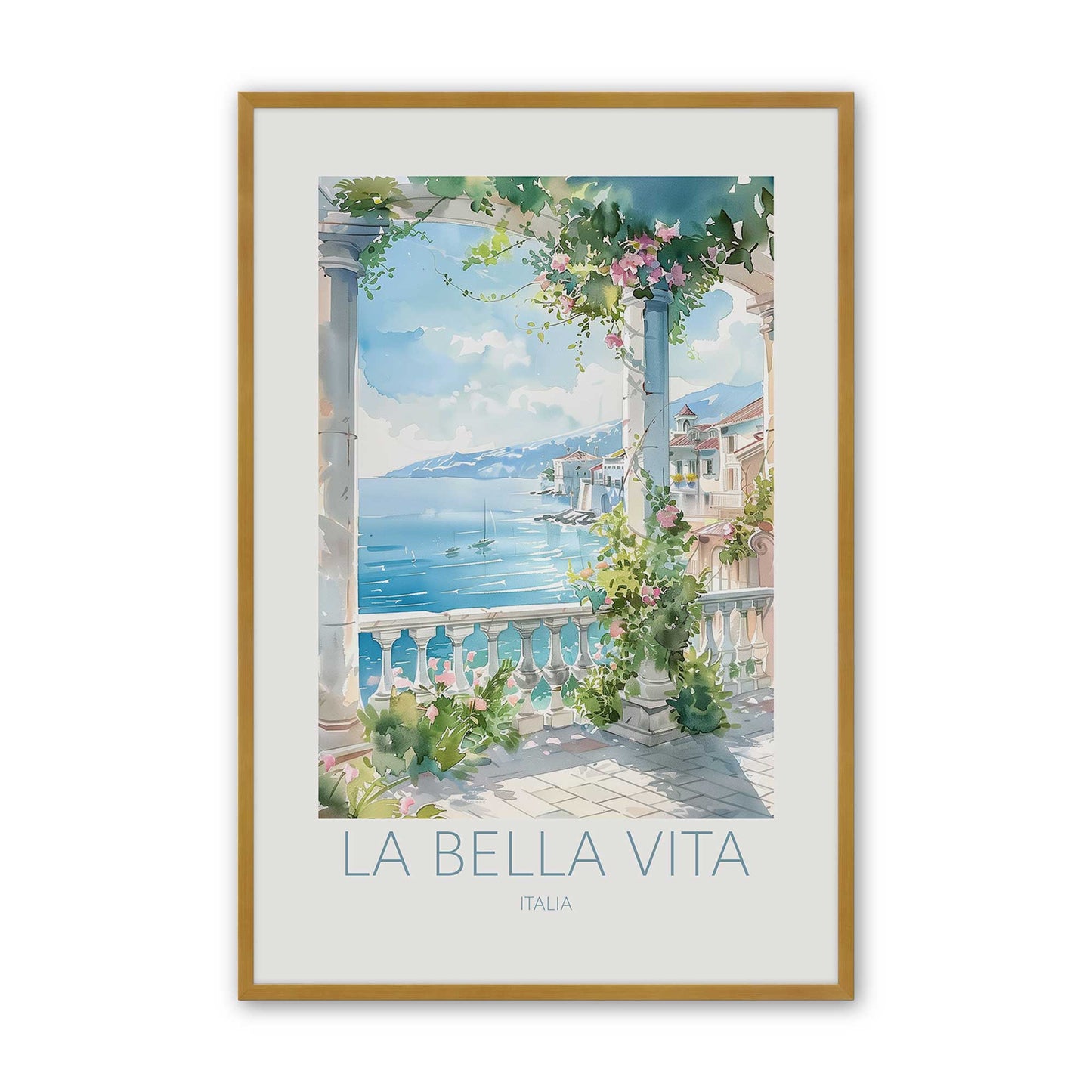 [Color:Polished Gold], Picture of art in a Polished Gold frame