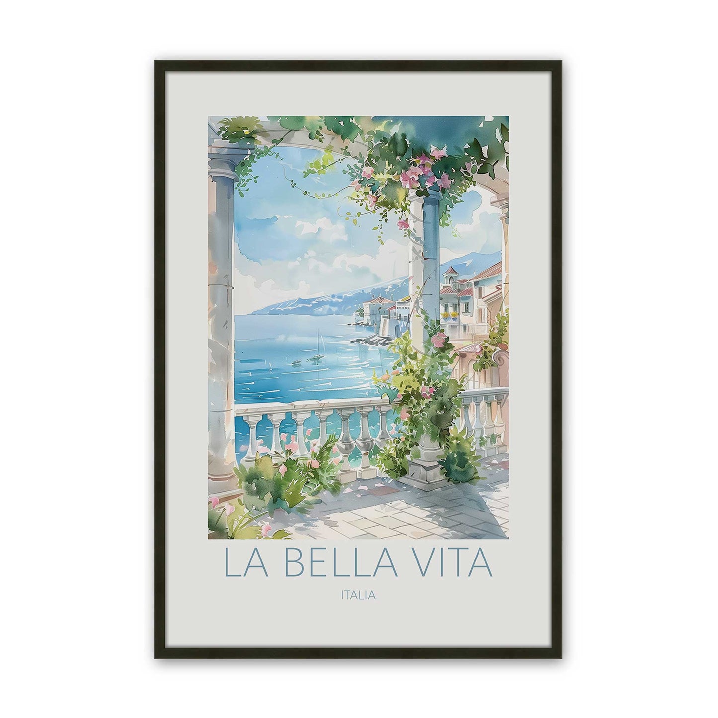 [Color:Satin Black], Picture of art in a Satin Black frame