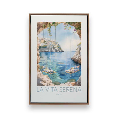 Seaside Terrace Dream, Set of 3 Canvas Prints