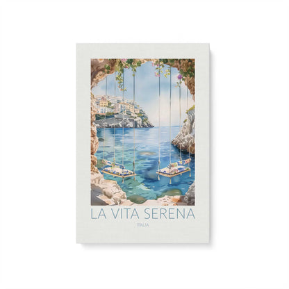 Seaside Terrace Dream, Set of 3 Canvas Prints