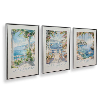 [Color:Polished Chrome], Picture of art in a Polished Chrome frame at an angle