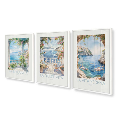 [Color:Opaque White], Picture of art in an Opaque White frame at an angle