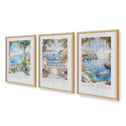 [Color:American Maple], Picture of art in an American Maple frame at an angle