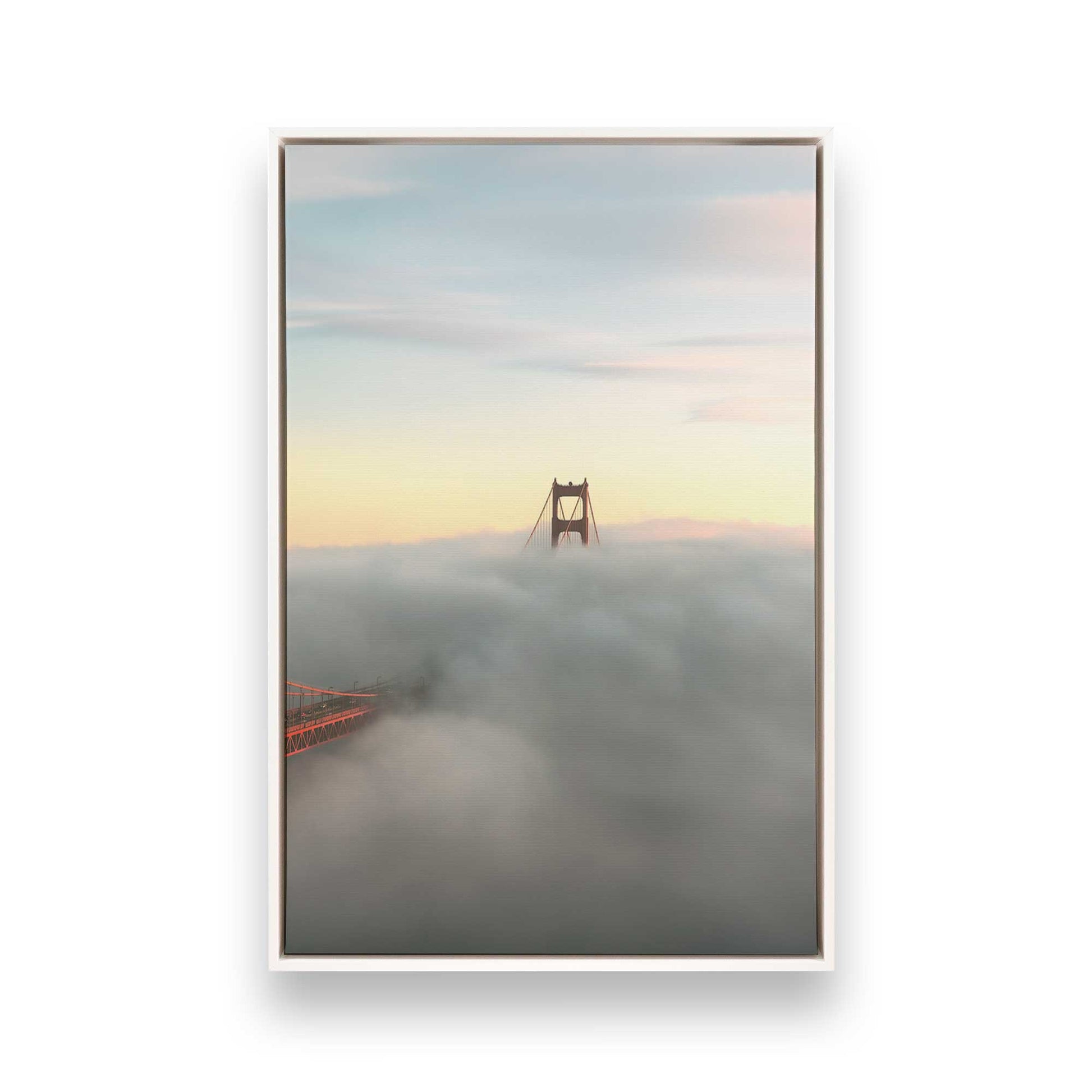 [Color:Opaque White], Picture of art in a White frame