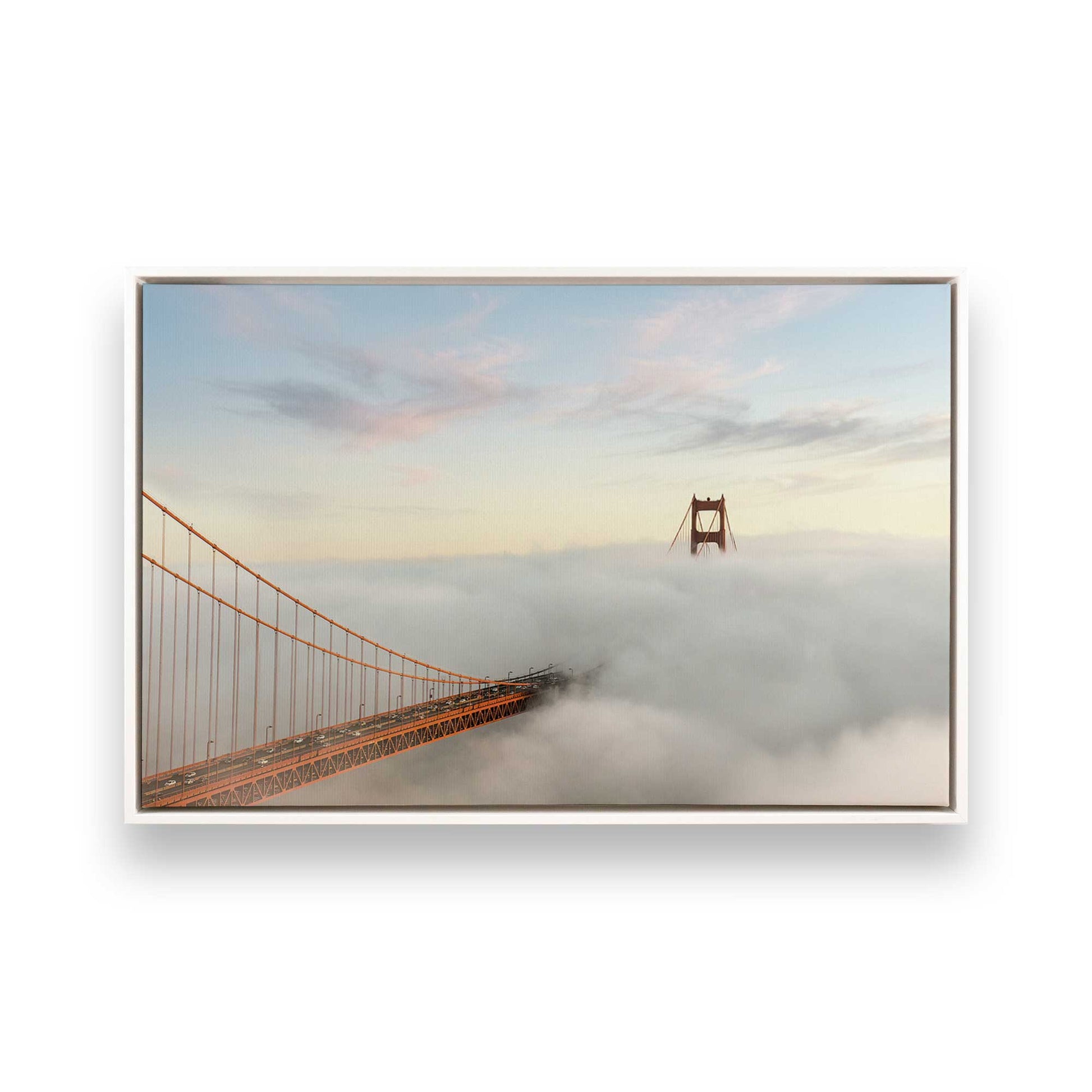 [Color:Opaque White], Picture of art in a White frame