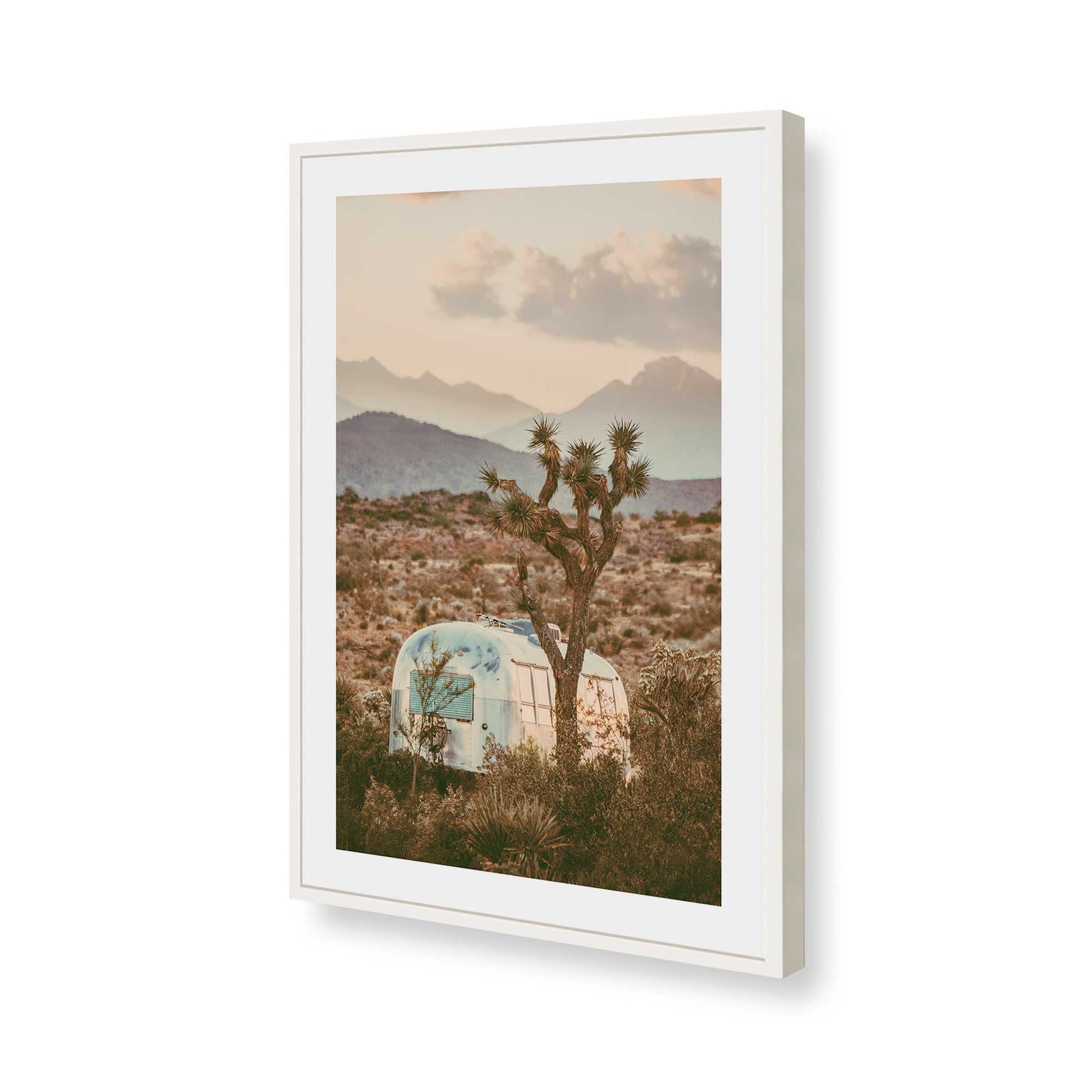 [Color:Opaque White], Picture of art in a Opaque White frame of the corner