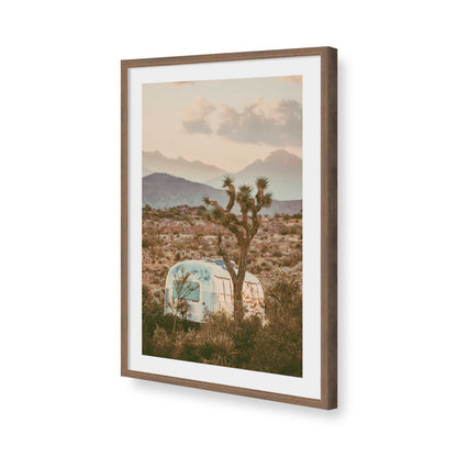 [Color:Walnut], Picture of art in a Walnut frame of the corner