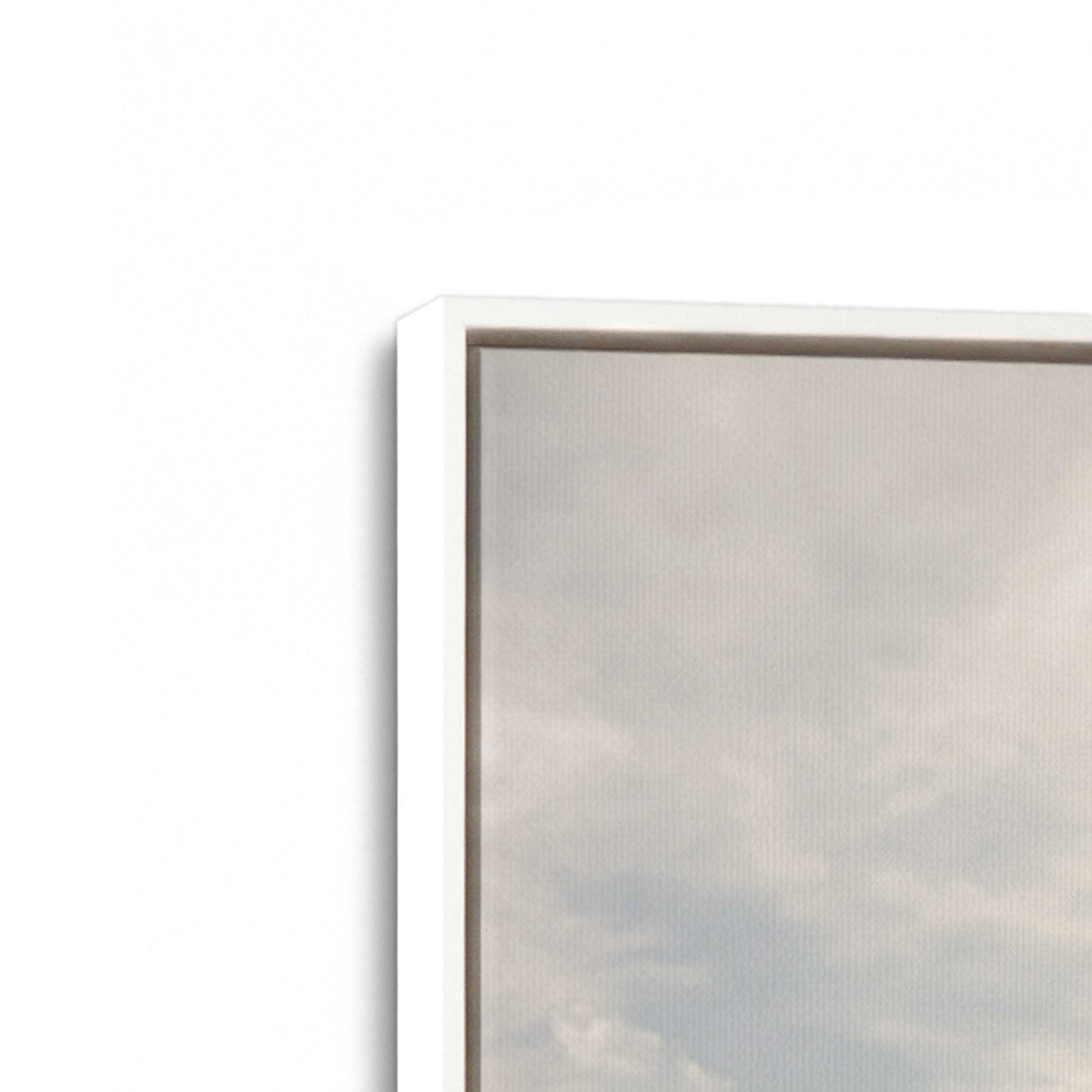 [Color:Opaque White], Picture of art in a White frame at an angle