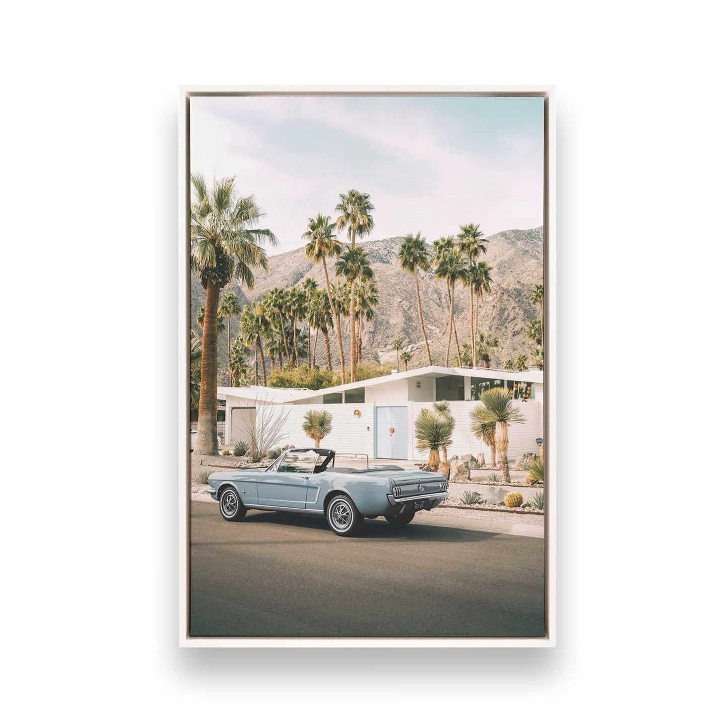 [Color:Opaque White], Picture of art in a White frame