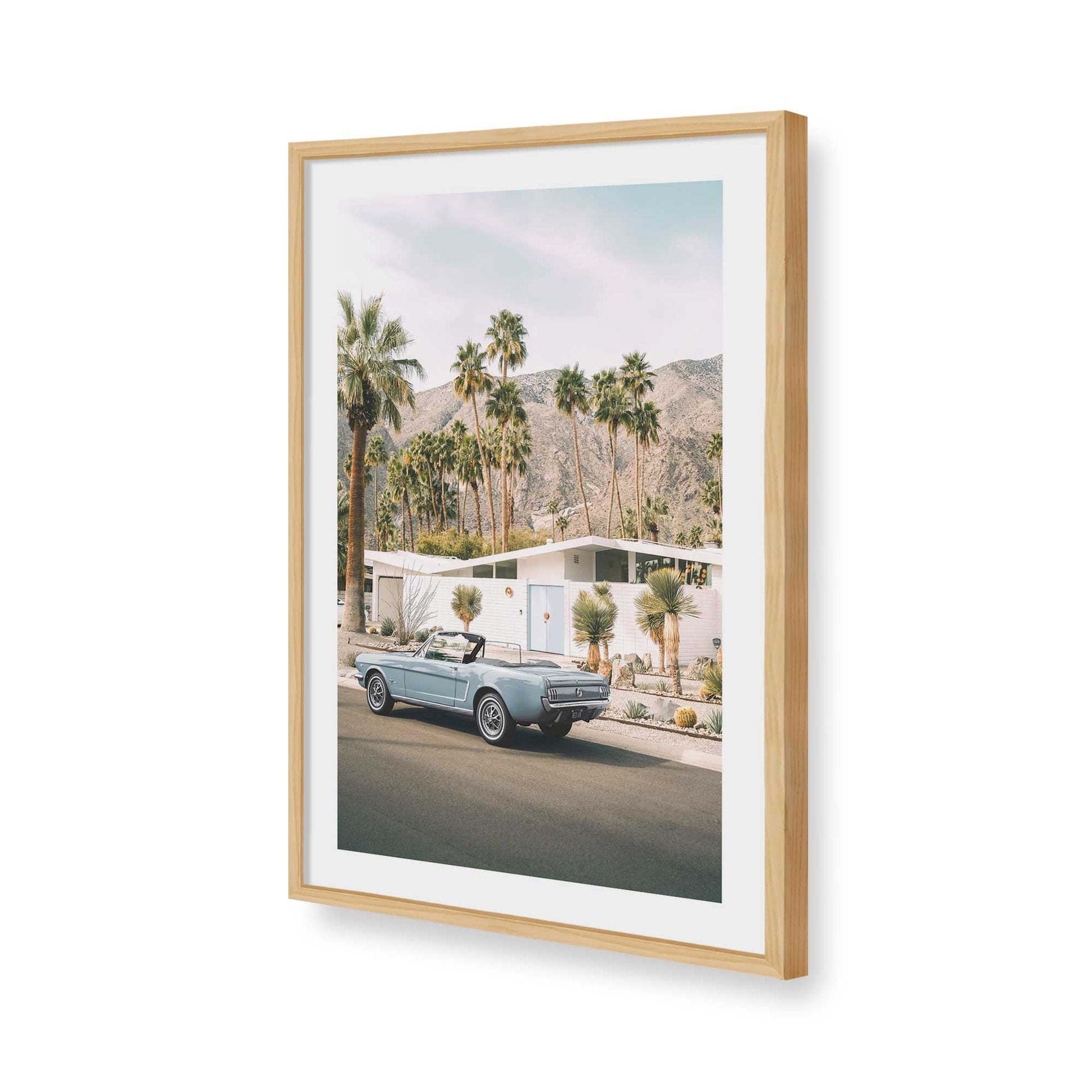 [Color:American Maple], Picture of art in a American Maple frame of the corner