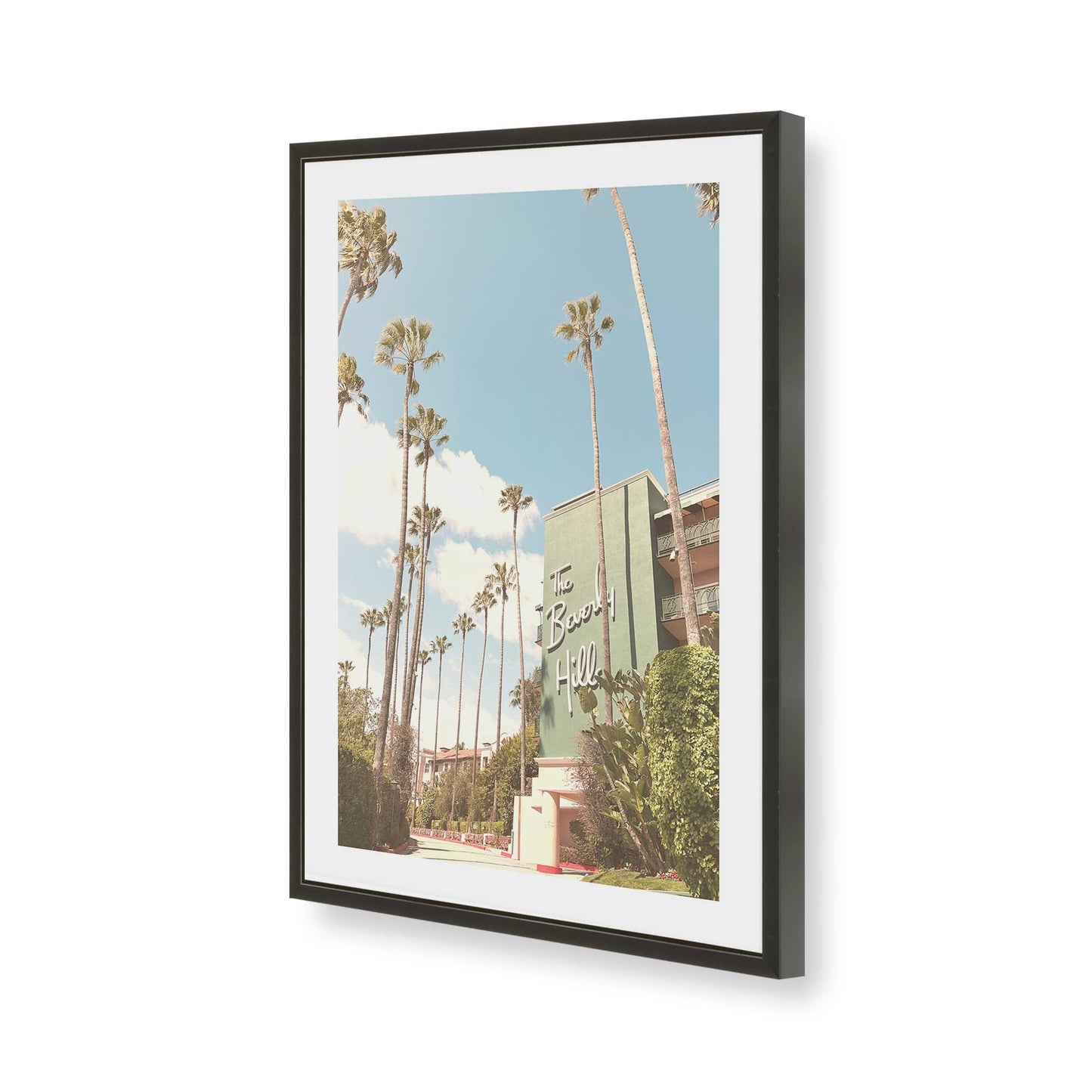 [Color:Satin Black], Picture of art in a Satin Black frame of the corner