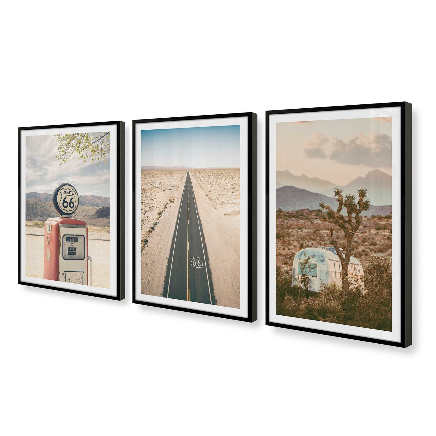 [Color:Satin Black], Picture of art in a Satin Black frame at an angle