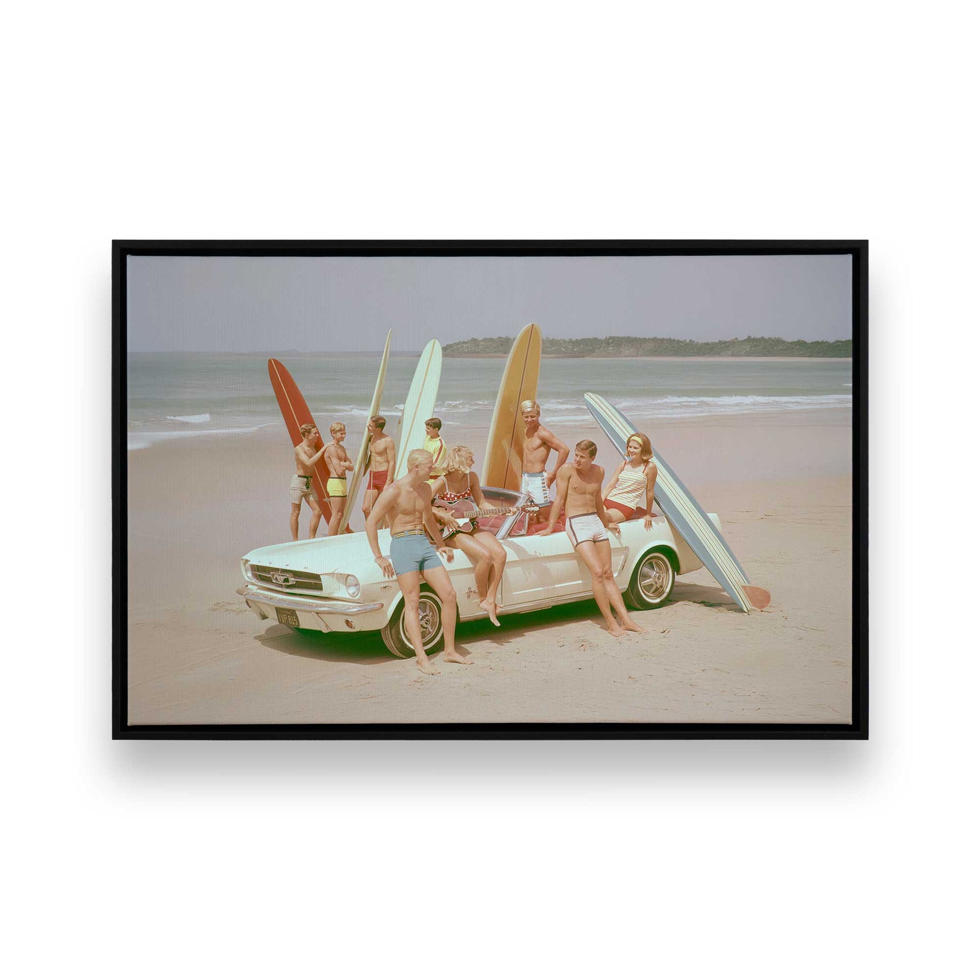 [Color:Satin Black], Picture of art in a Satin Black frame