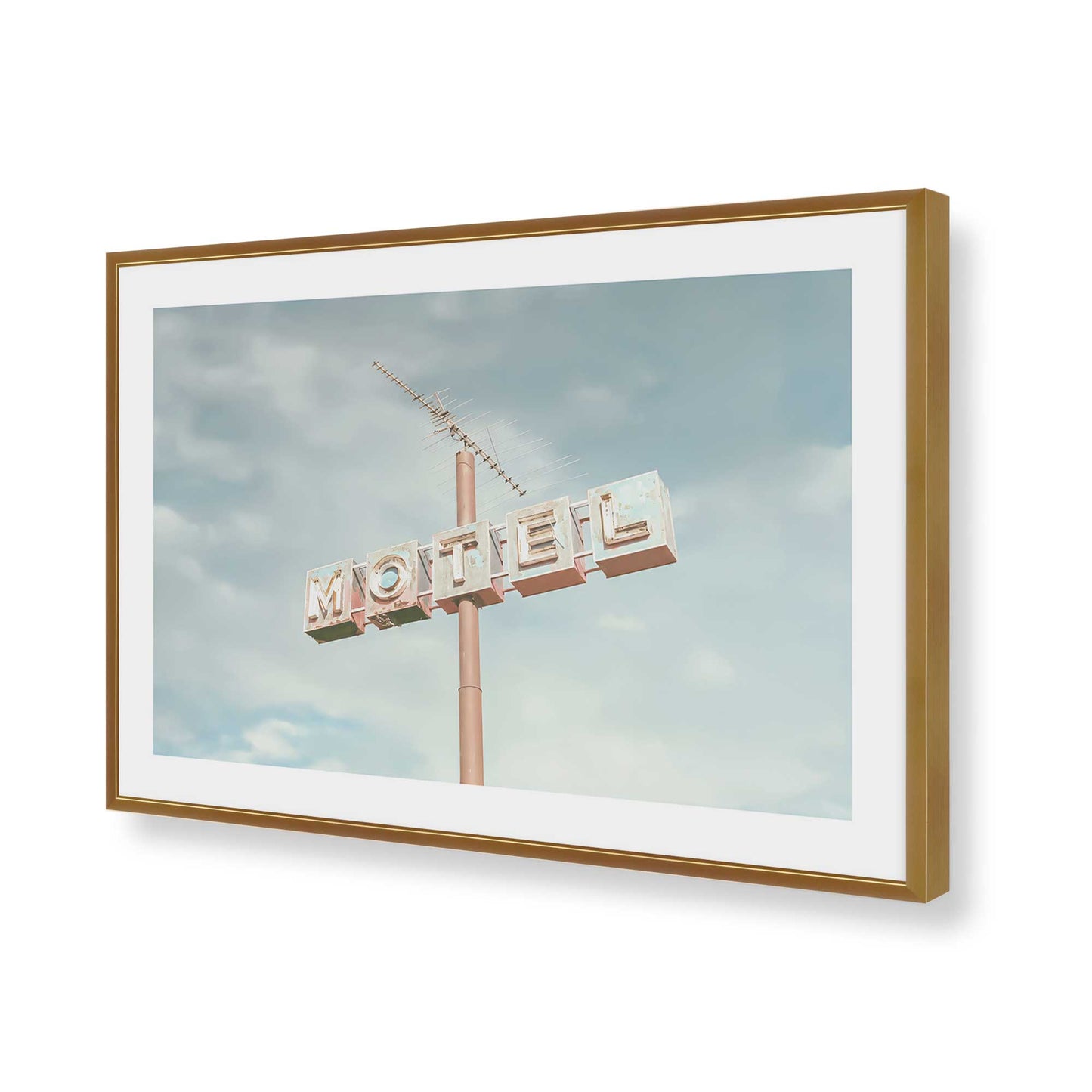 [Color:Polished Gold], Picture of art in a Polished Gold frame of the corner