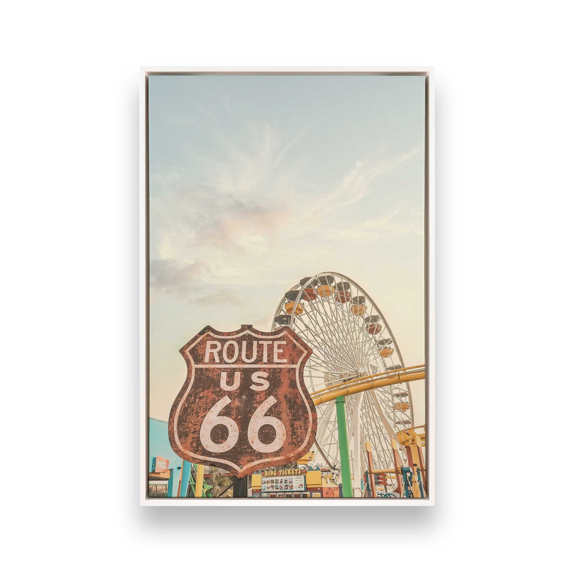 [Color:Opaque White], Picture of art in a White frame