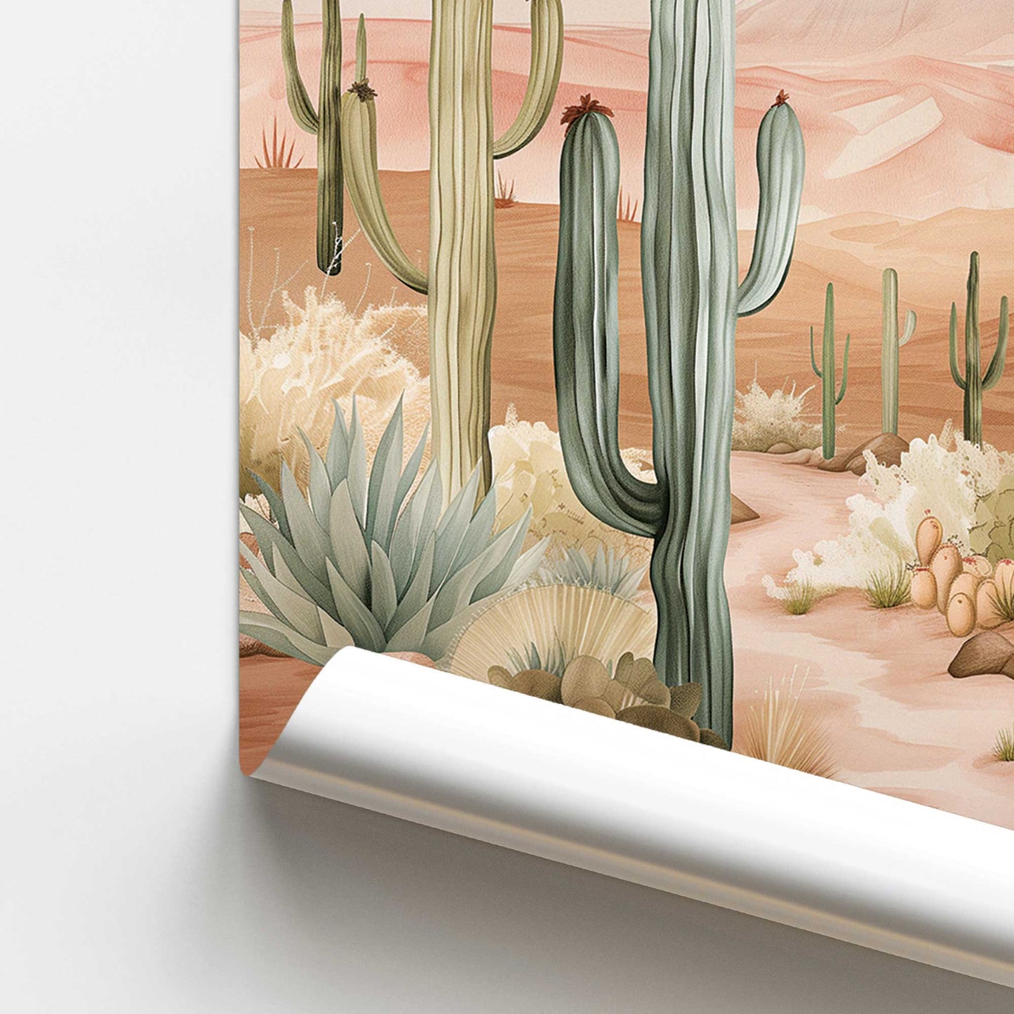 [color:Rolled Print], Picture of close up of art
