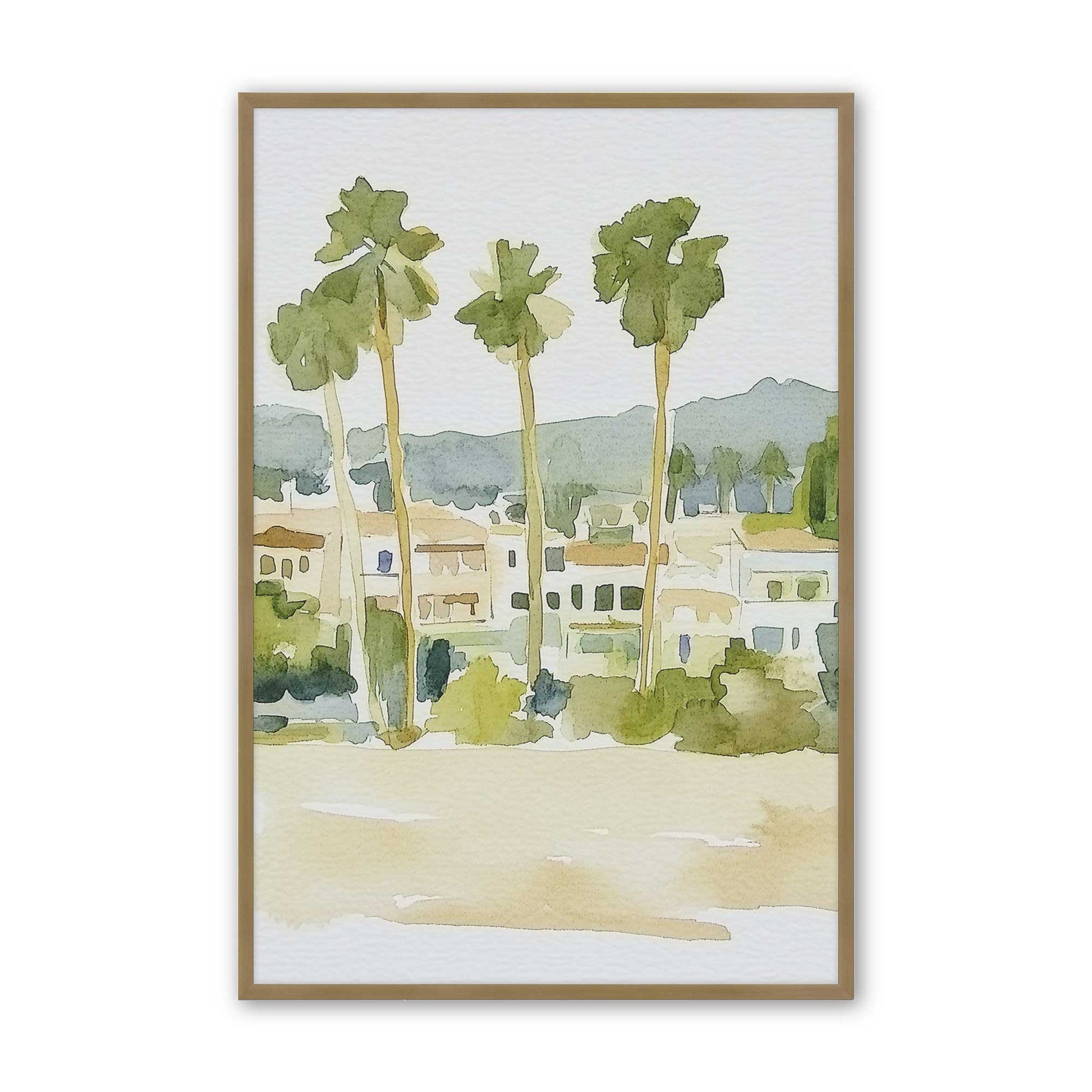[Color:Brushed Gold], Picture of art in a Brushed Gold frame