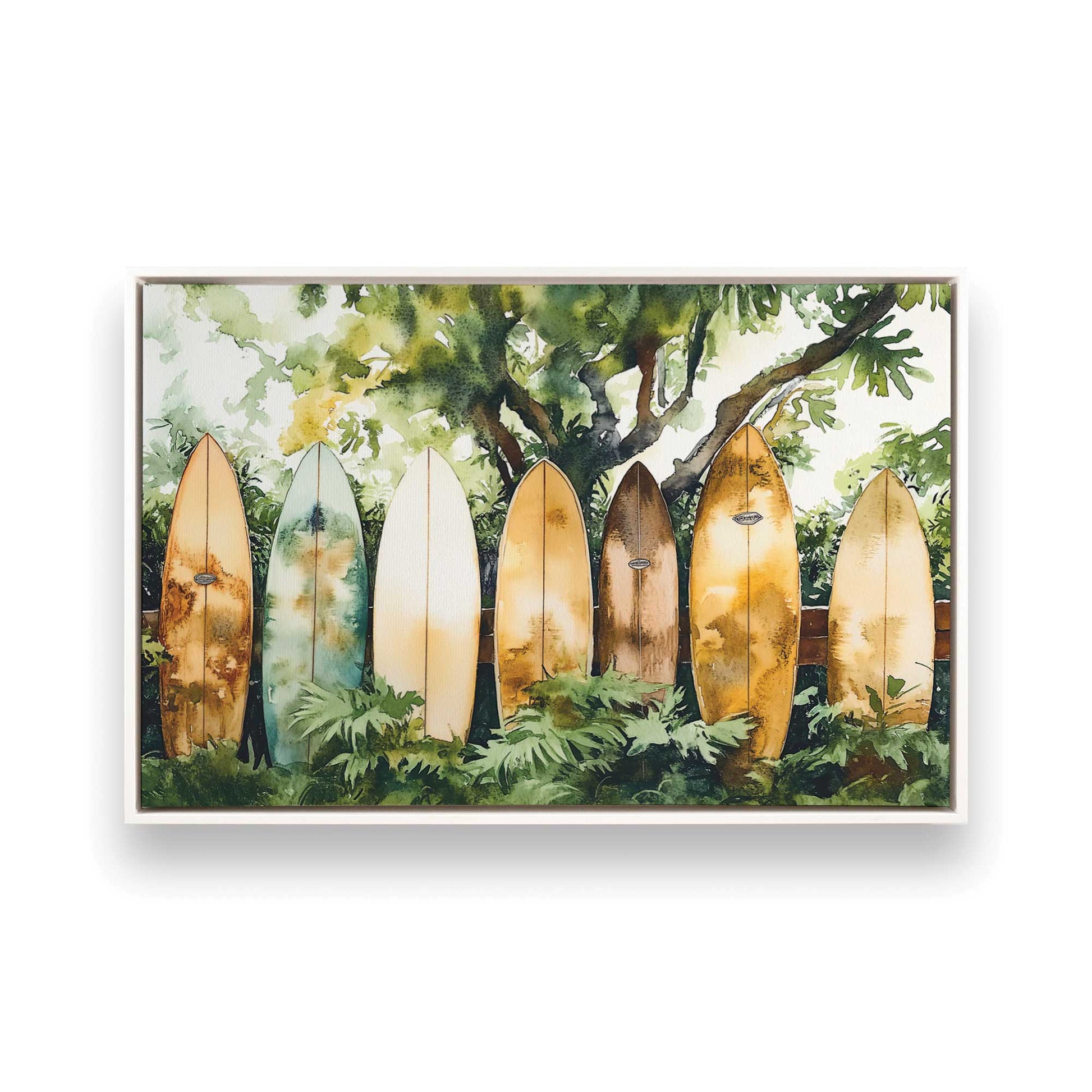 [Color:Opaque White], Picture of art in a White frame