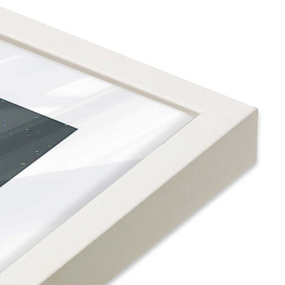 [Color:Opaque White], Picture of art in a Opaque White frame at an angle