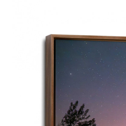 [Color:Walnut], Picture of art in a Walnut frame at an angle