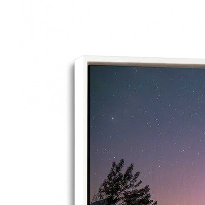 [Color:Opaque White], Picture of art in a White frame at an angle