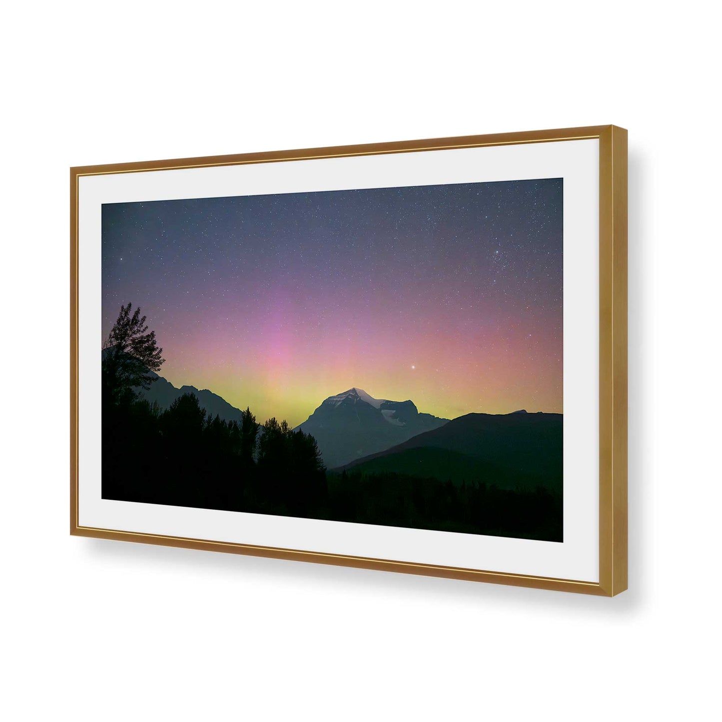 [Color:Polished Gold], Picture of art in a Polished Gold frame of the corner