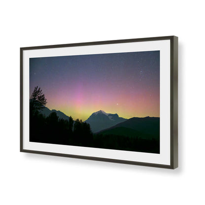 [Color:Satin Black], Picture of art in a Satin Black frame of the corner