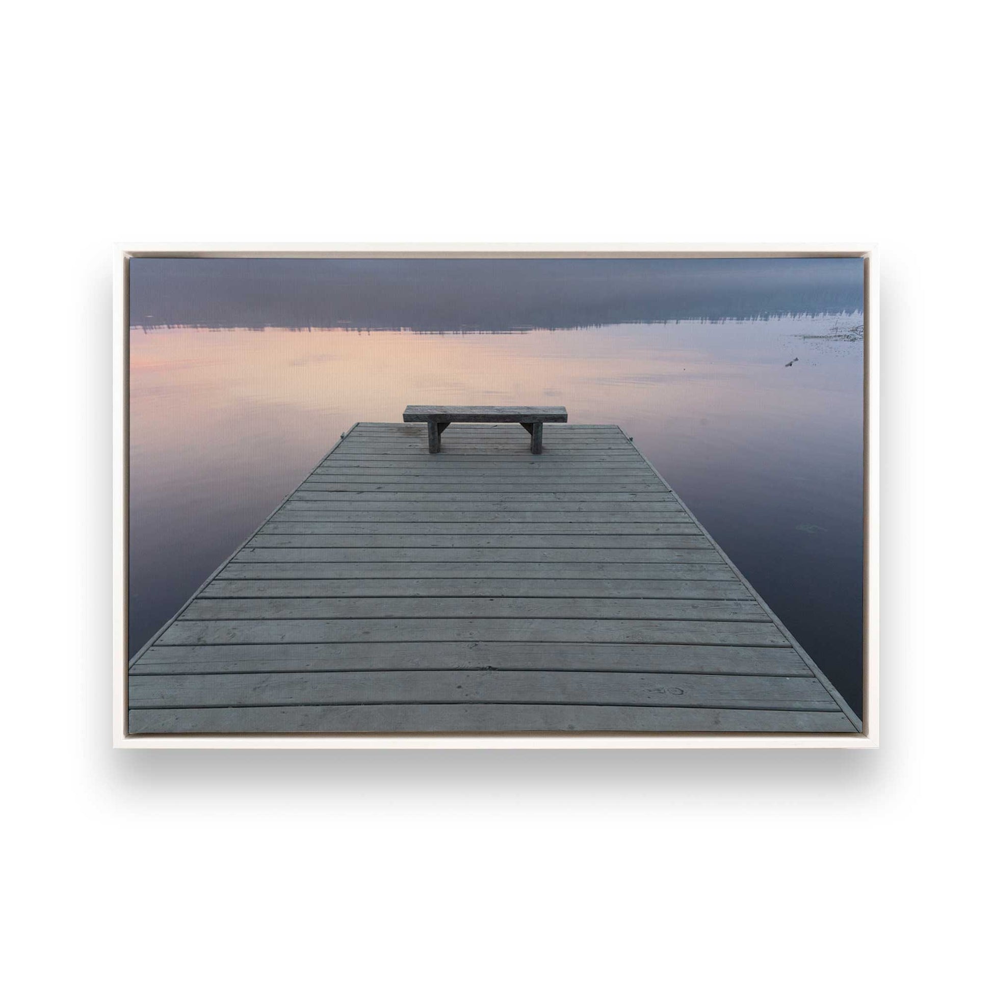 [Color:Opaque White], Picture of art in a White frame