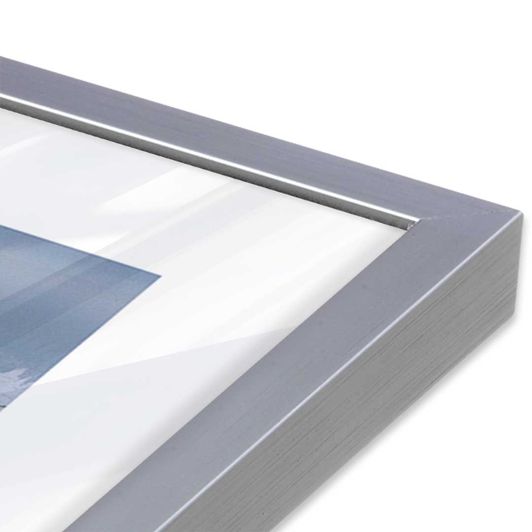 [Color:Polished Chrome], Picture of art in a Polished Chrome frame at an angle