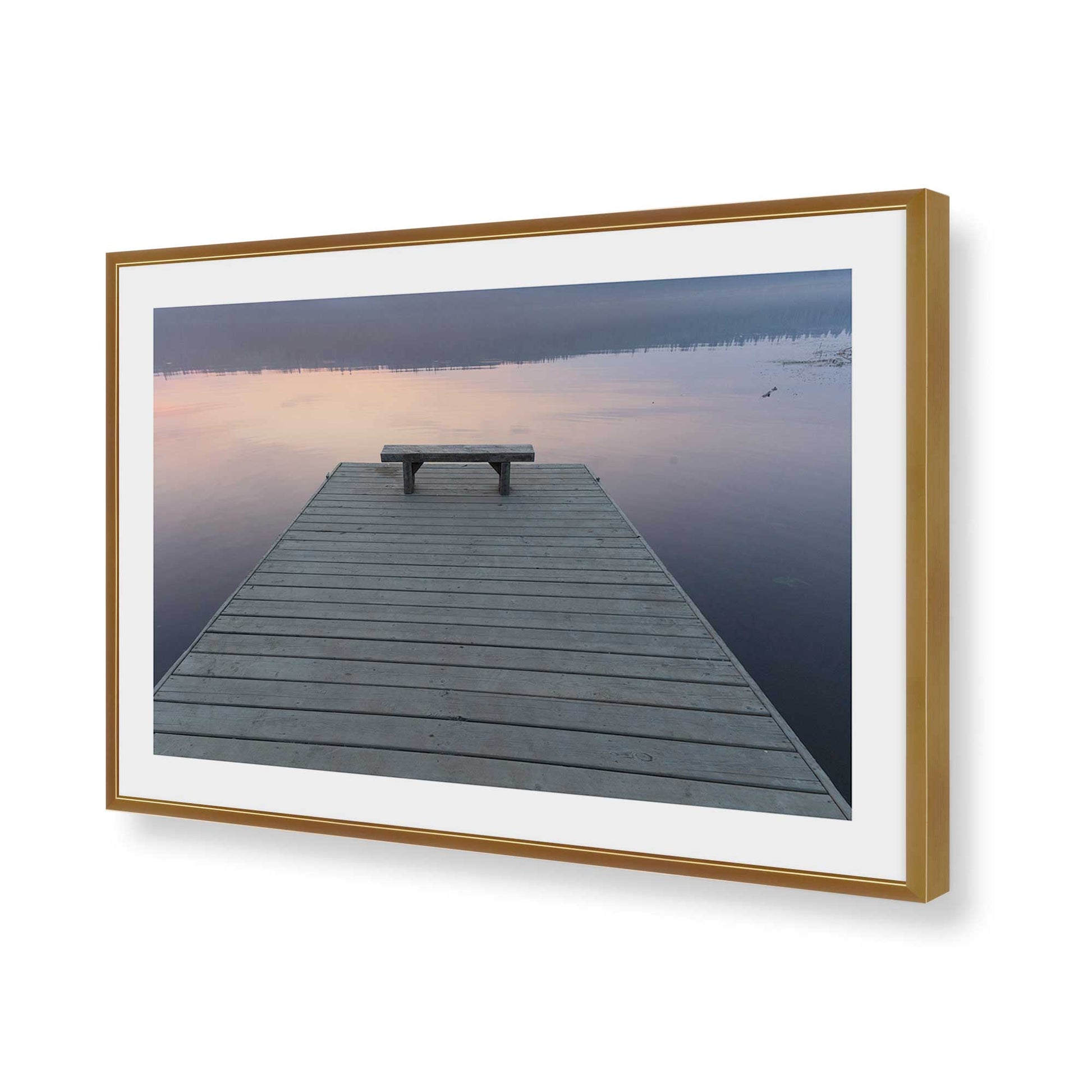 [Color:Polished Gold], Picture of art in a Polished Gold frame of the corner
