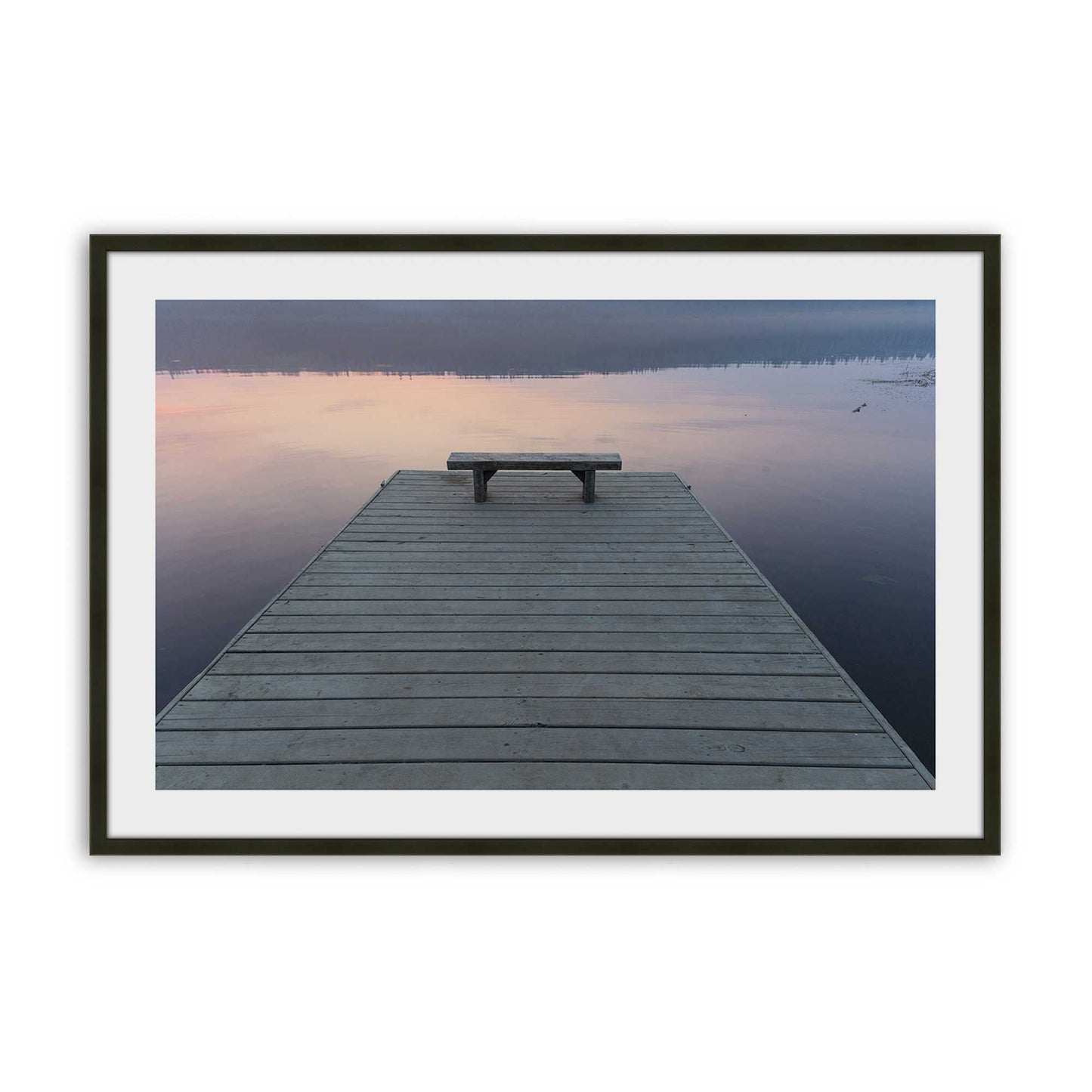 [Color:Satin Black], Picture of art in a Satin Black frame