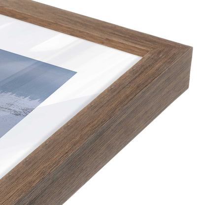 [Color:Walnut], Picture of art in a Walnut frame at an angle